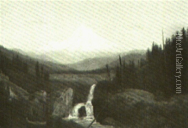 Mount Hood Oil Painting - William Samuel Parrott