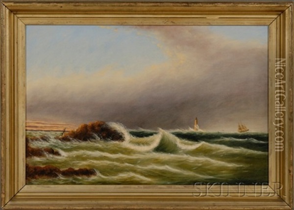 Minot's Light Oil Painting - Clement Drew