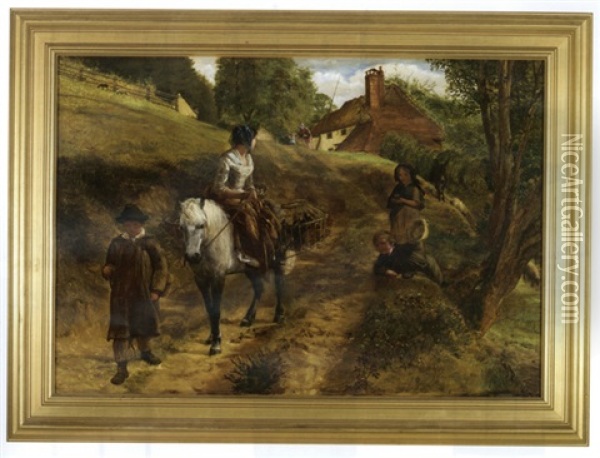 Market Morning Oil Painting - James Clarke Hook