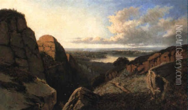 Valley View Oil Painting - Edmund John Niemann