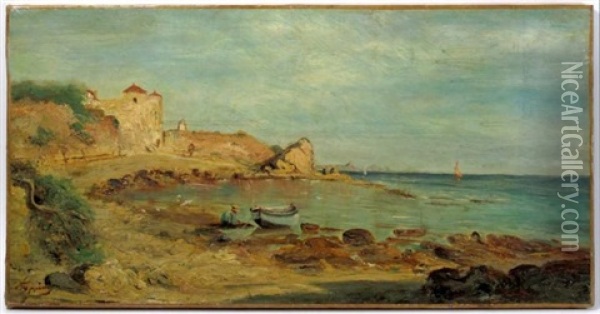 Cote Rocheuse Oil Painting - Adolphe Appian