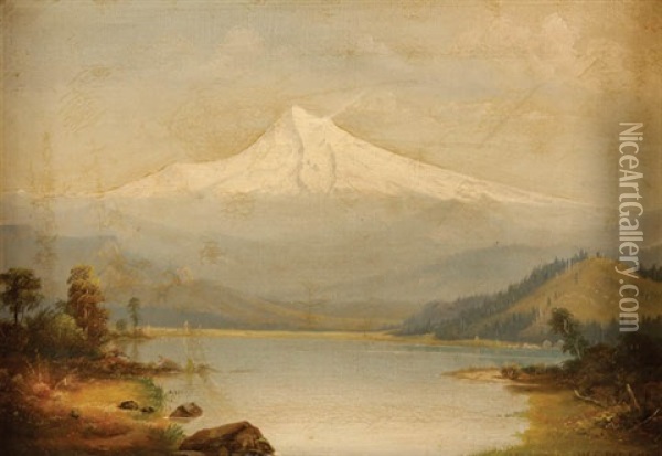 Mount Hood Oil Painting - William Samuel Parrott