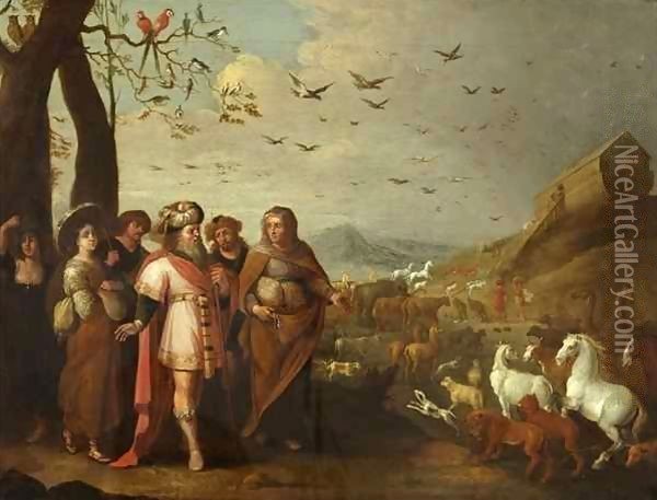 Noah and the Ark Oil Painting - Jan Van Balen