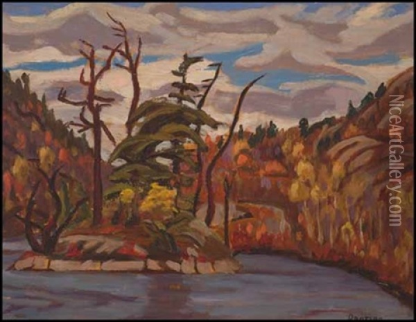 French River, New Brunswick Oil Painting - Sir Frederick Grant Banting