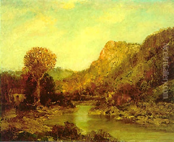 Western Stream Oil Painting - Ralph Albert Blakelock