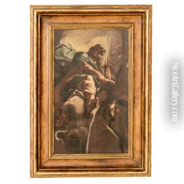 Saint Paul Ascending Oil Painting - Francesco Solimena