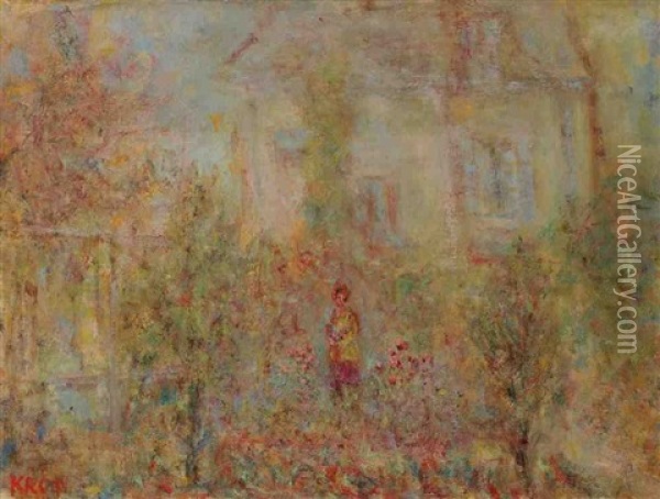 Le Jardin Oil Painting - Paul Kron