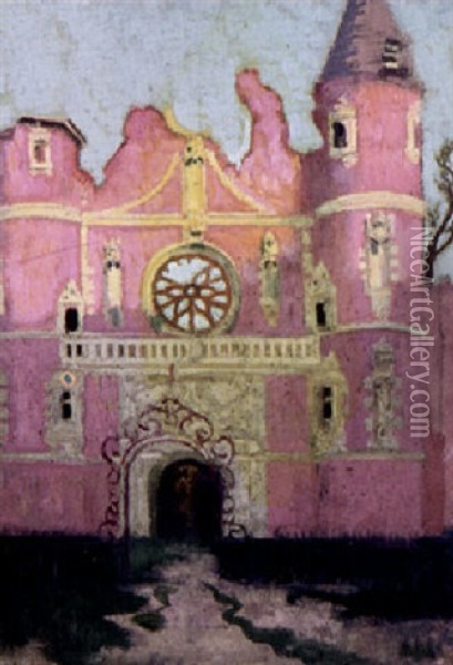 Le Chateau Rose Oil Painting - Maurice Denis
