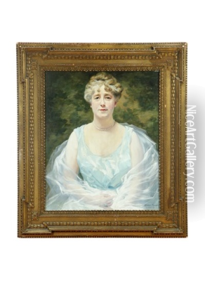 Portrait Of Maude Rado Oil Painting - Oscar Miller