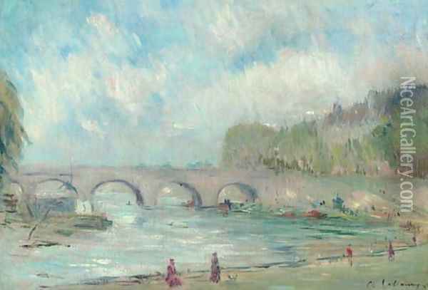 Le pont Marie Oil Painting - Albert Lebourg