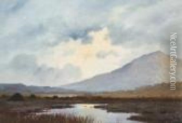 Among The Connemara Mountains Oil Painting - Douglas Alexander