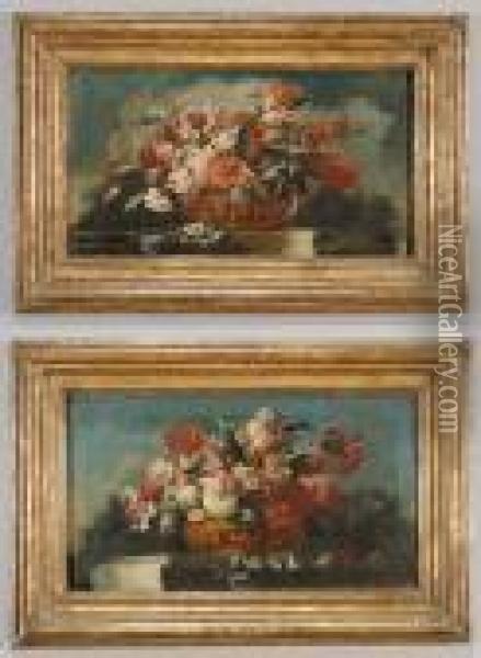 Vasi Di Fiori Oil Painting - Gasparo Lopez