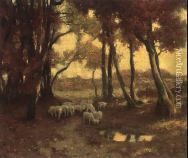 Autumn Pastures Oil Painting - Eanger Irving Couse