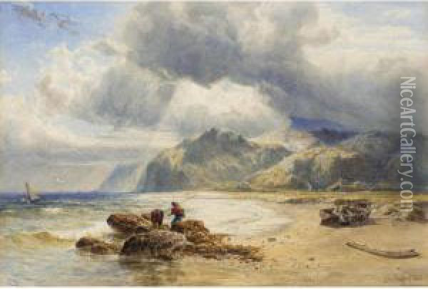 A Gleam Of Light, Near Oban Oil Painting - John Mogford