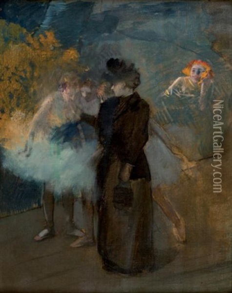 La Maitresse De Ballet Oil Painting - Jean-Louis Forain