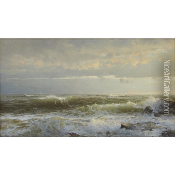 Rhode Island Seascape Oil Painting - William Trost Richards