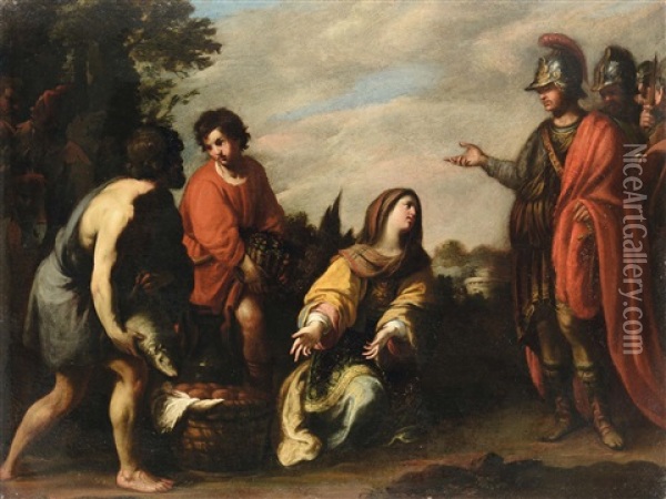 Scena Storica Oil Painting - Giovanni Battista Casoni