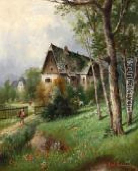 Am Heimweg Oil Painting - Karl Kaufmann