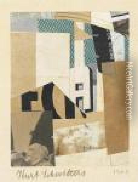 Ohne Titel (berlin S 03) Oil Painting - Kurt Schwitters