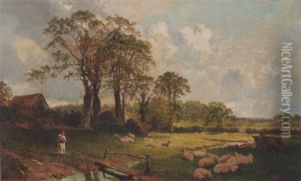 Across The Meadow Oil Painting - Charles Collins II