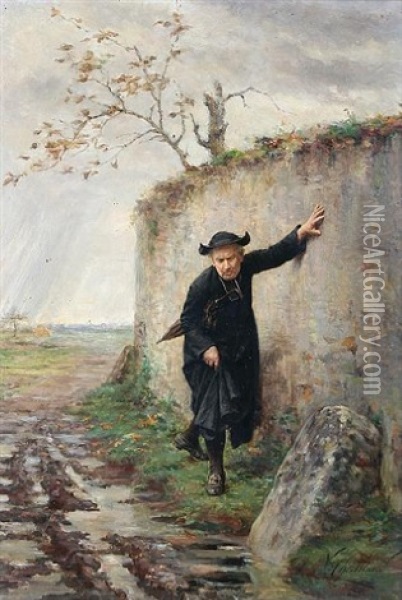 Le Chemin De Paradis Oil Painting - Vincent Jean Baptiste Chevilliard
