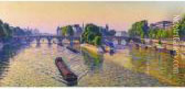 Pont-neuf Oil Painting - Gustave Cariot