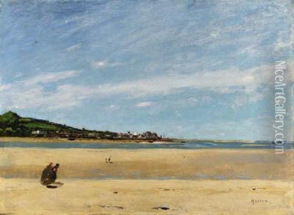 Bideford, North Devon Oil Painting - Thomas E. Mostyn