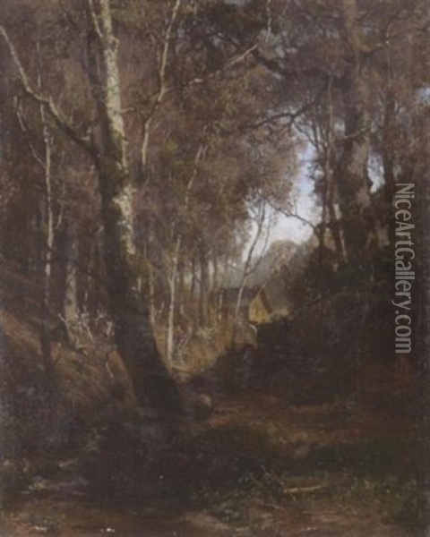 Im Thuringer Wald Oil Painting - Carl Julius E. Ludwig