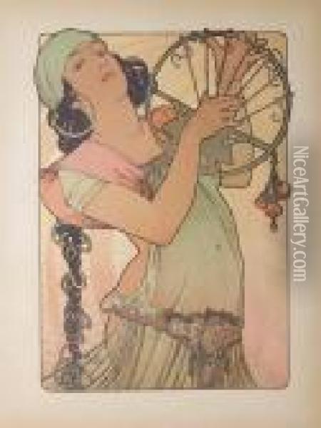 Mucha. Salome Oil Painting - Alphonse Maria Mucha