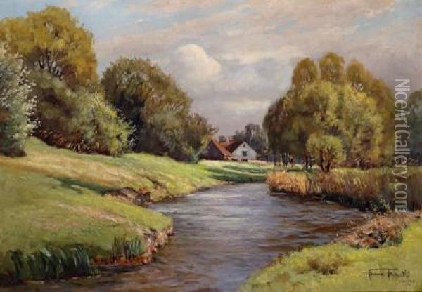 Sonniger Fruhlingstag Oil Painting - Franz Frankl