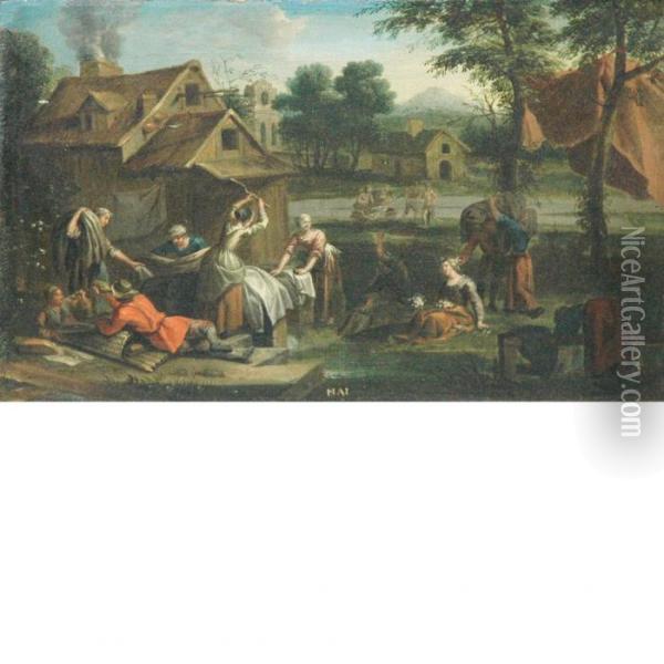 Allegory Of The Month Of May Oil Painting - Gaspar Broers