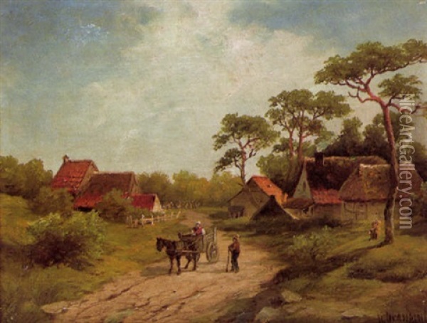 Holsteinische Landschaft Oil Painting - Wilhelm Brandenburg