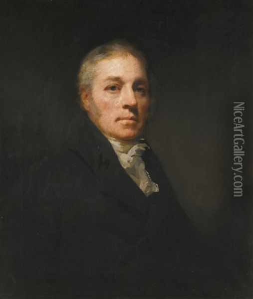 Portrait Of Maurice Carmichael Of Eastend, Lanarkshire Oil Painting - Sir Henry Raeburn