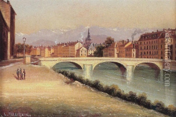 Ansicht Von Grenoble Oil Painting - Hubert Sattler