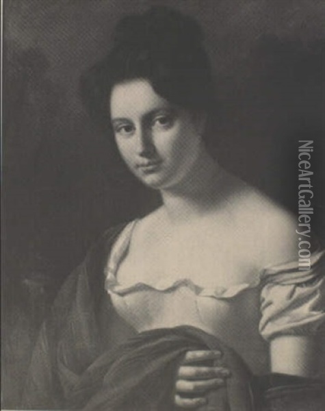 Portrait De Jeune Femme Oil Painting - Francois Pascal Simon Gerard