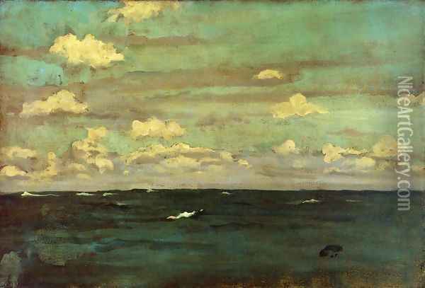 Violet and Siilver, A Deep Sea Oil Painting - James Abbott McNeill Whistler