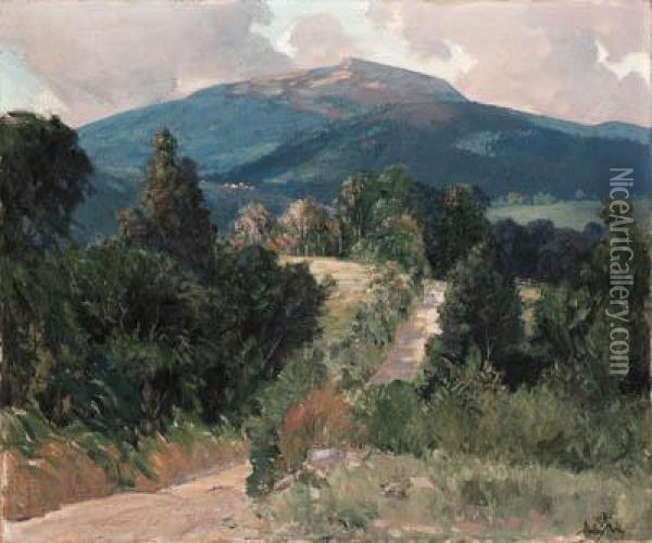 Monadnock From Troy Road Oil Painting - Hermann Dudley Murphy