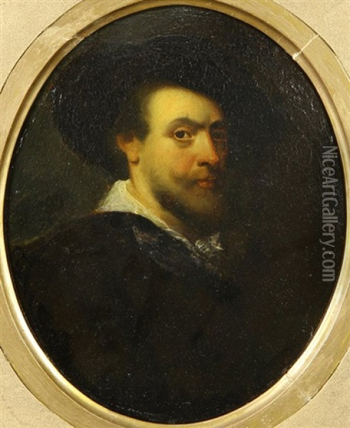 Portrait Of A Gentleman Oil Painting - Charlemagne-Oscar Guet