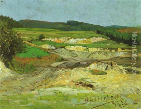 Breitenbach Oil Painting - Christian Rohlfs
