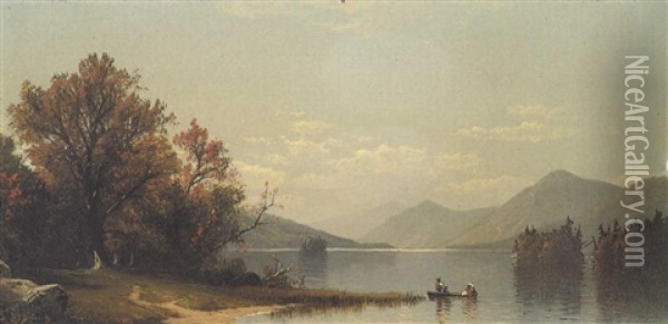 Lake Outing Oil Painting - Alfred Thompson Bricher