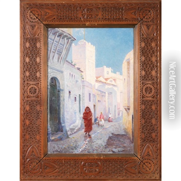 Rue Sidi Ramdan Oil Painting - Gustave Lemaitre