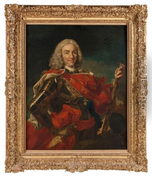 Portrait De Philippe V Oil Painting - Louis Michel van Loo