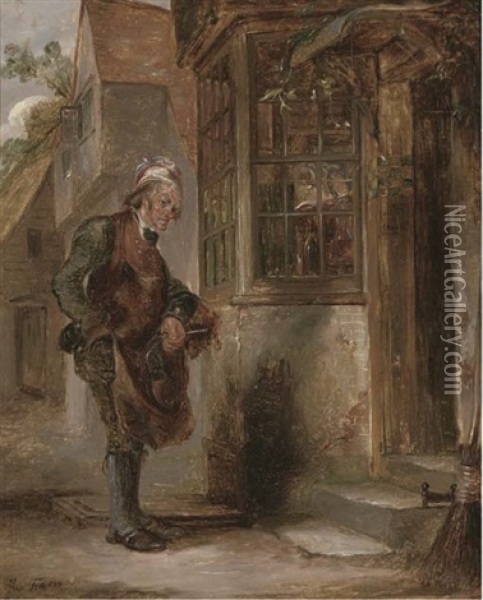 The Cobbler Oil Painting - Alexander Fraser the Elder