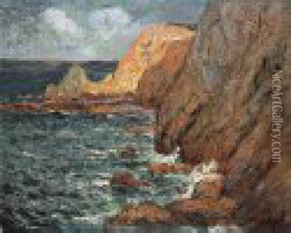 Falaises Oil Painting - Maxime Maufra