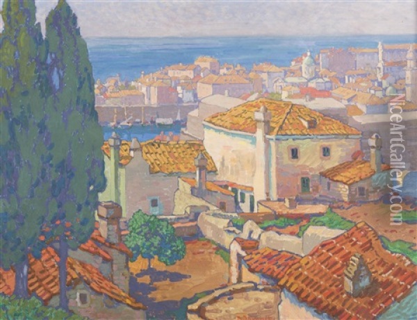 Dubrovnik Oil Painting - Bohumir Jaronek