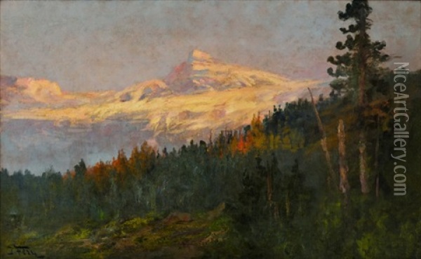 Blackfeet Glacier National Park Oil Painting - John Fery