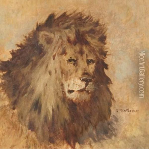 Tete De Lion Oil Painting - Gustav Wertheimer