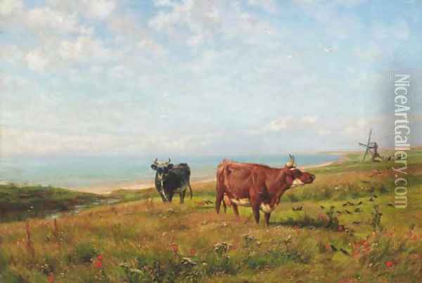 Summertime Oil Painting - Henry William Banks Davis