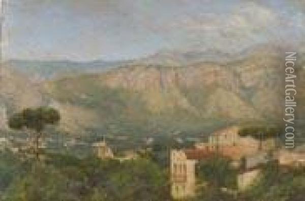 Meta Di Sorrento Oil Painting - Antonino Leto