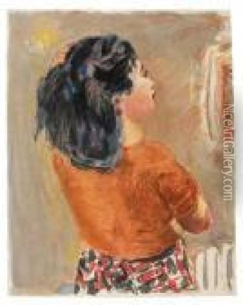 Jeune Fille Vue De Dos Oil Painting - Pierre Bonnard